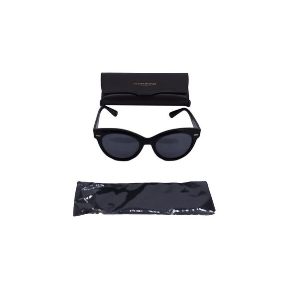 The Row x Oliver Peoples Georgica Cat-Eye Sunglasses in Brown Acetate - Picture 2 of 9